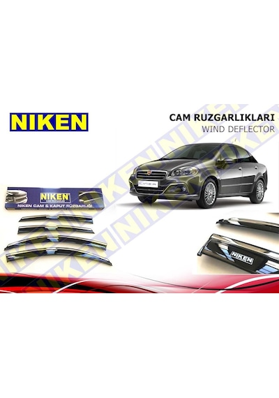 Fiat Linea Cam Rüzgarlığı Kromlu Niken