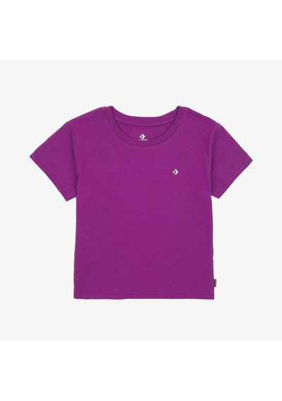 Converse Classic Kadın Slim Fit Cropped Mor T-shirt