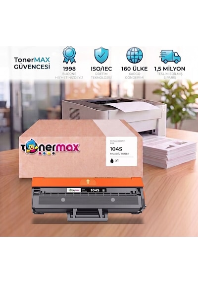 Samsung Scx-3200w Muadil Toner Çipli Mlt-d104s 20'li 1.500 Sayfa