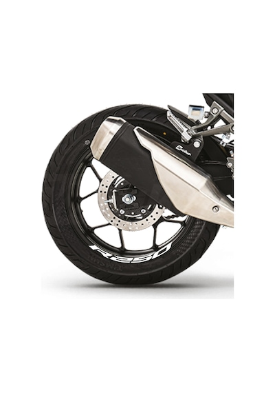 Rks R250 Motosiklet Jant İçi Sticker Etiket Modeli Beyaz