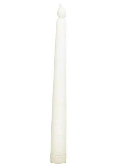 Mum Led Işıklı Şamdan Mumu 28cm Ekru-beyaz 2li Diğer