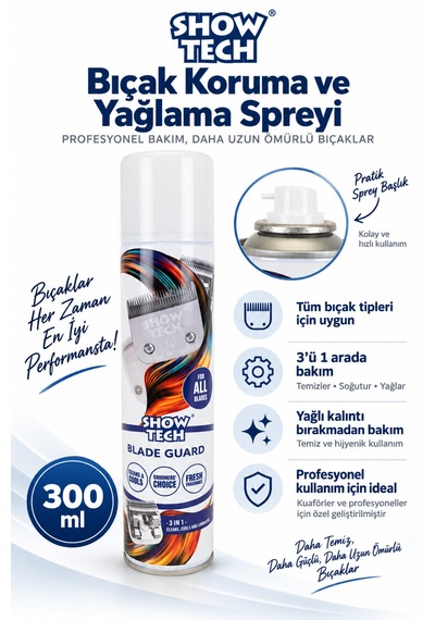 Showtech Tıraş Makinesi Bıçağı Soğutma Spreyi 400 Ml