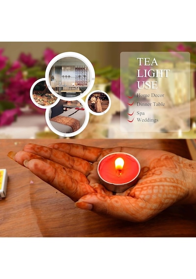 32 Adet Yuvarlak Kırmızı Tea Light Mum Kırmızı Mum Tealight Mum Yılbaşı Mumları Romantik Dekor Mum Kırmızı