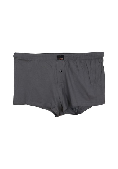 Battal Beden Erkek Boxer Penye Düz Gri 001