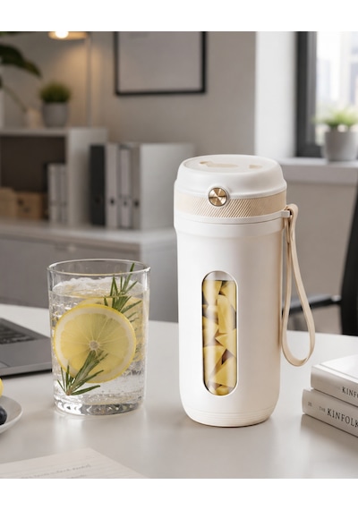 Usb Şarjlı Mini Smoothie Blender Pratik Meyve Karıştırıcı 350 Ml - Lisinya Diğer