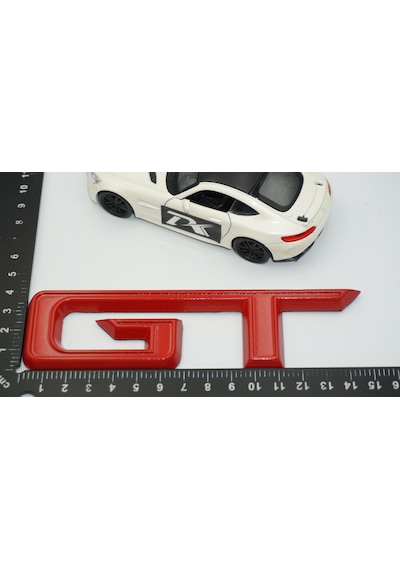 Dk Tuning Mustang Gt Bagaj Kırmızı Logo Arma Ford İle Uyumlu