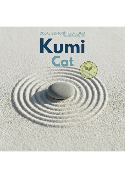 Kumi Cat Eko-premium Saf Dokunuş Kokusuz Naturel Kedi Kumu, Alerji Dostu Güçlü Topaklanan Bentonit 5 L