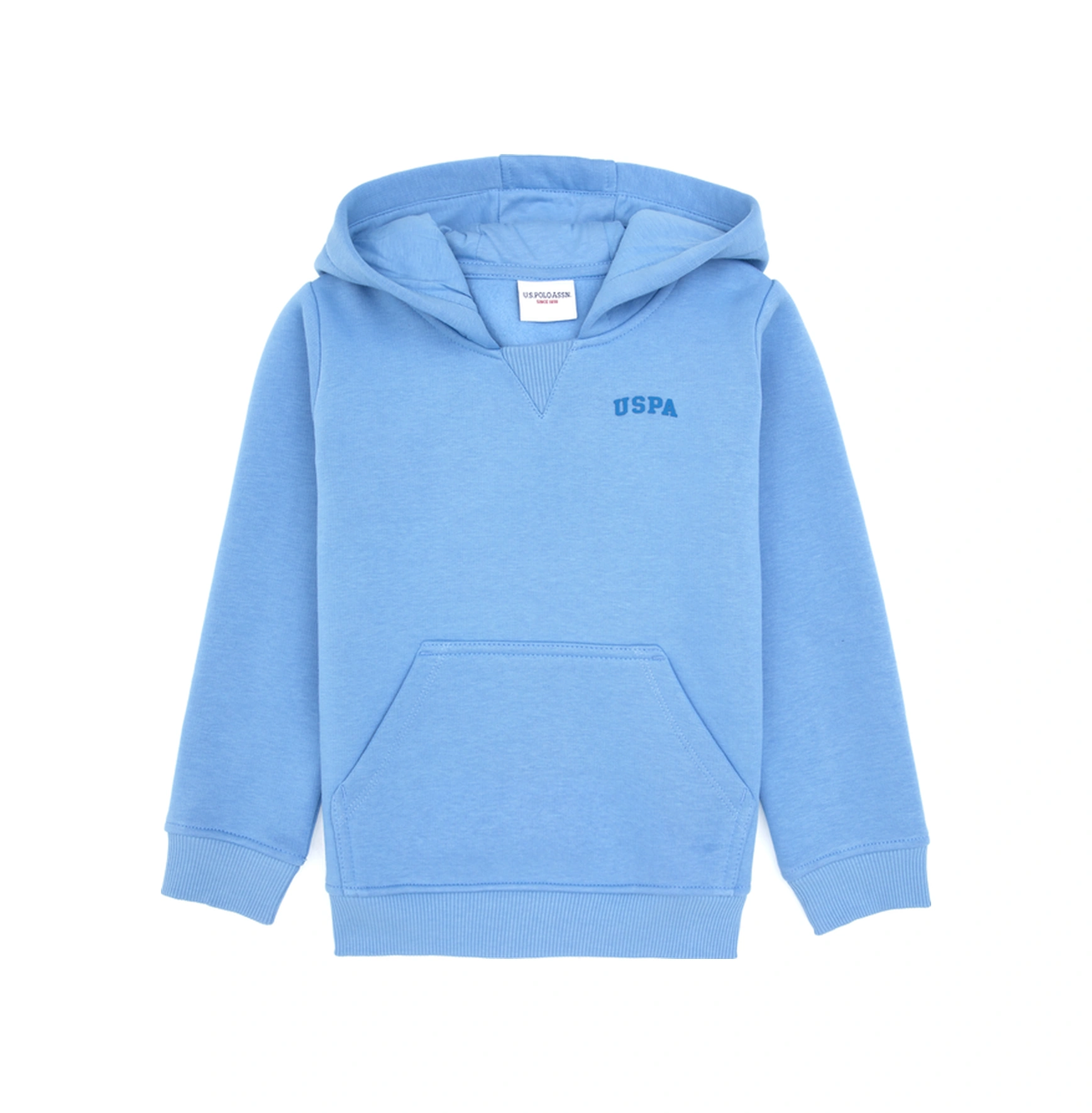 U.S. Polo Assn. Erkek Çocuk Açık Mavi Kapüşonlu Basic Sweatshirt 50313808-VR003