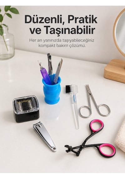 Paslanmaz Çelik Manikür Seti Tırnak Kaş Ve Kişisel Bakım Aletleri - Lisinya