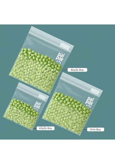 Zip Bag Premium Kilitli Çok Amaçlı Poşet 30 Adet 10 S / 10 M / 10l