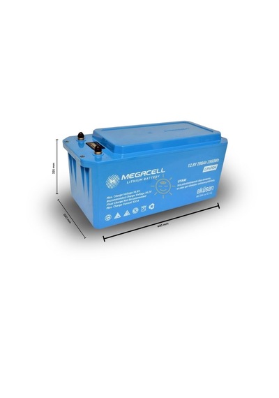 Megacell 12.8v 200ah Lifepo4 Lityum Akü