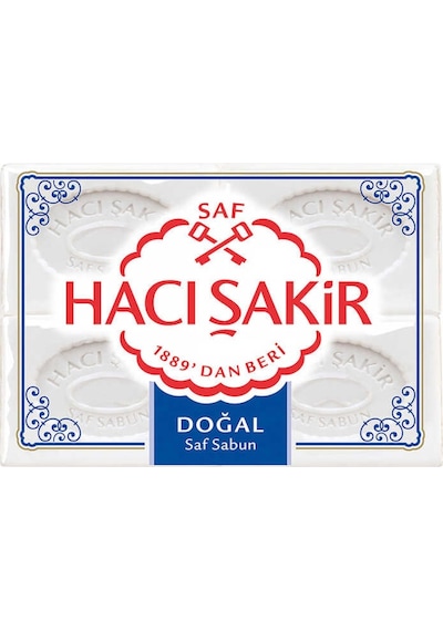 Hacı Şakir Doğal Saf Geleneksel Beyaz Sabun 4'lü 3 x 150 G
