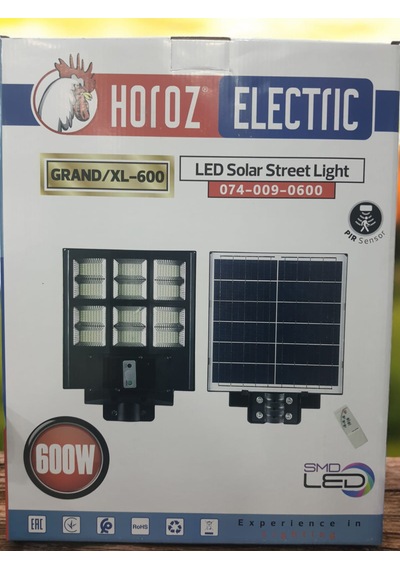 Horoz Grand Xl 600 Solar Sokak Armatürü - Kumandalı
