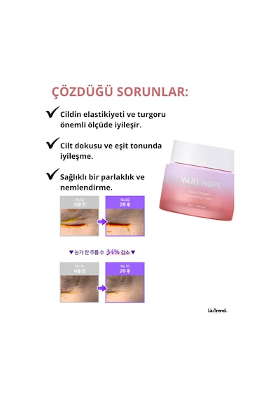 Varı Hope Varı:hope Triple Collagen Customizing Cream 50 Ml 3 Çeşit Kolajen İçeren Sıkılaştırıcı Krem