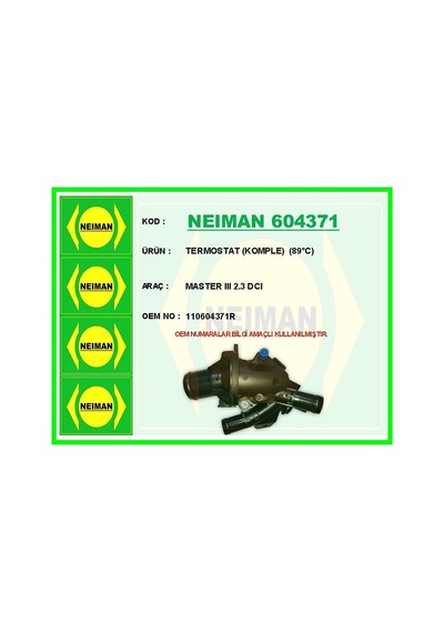 Termostat Komple 89 C Master Iıı 2.3 Dcı 110604371r