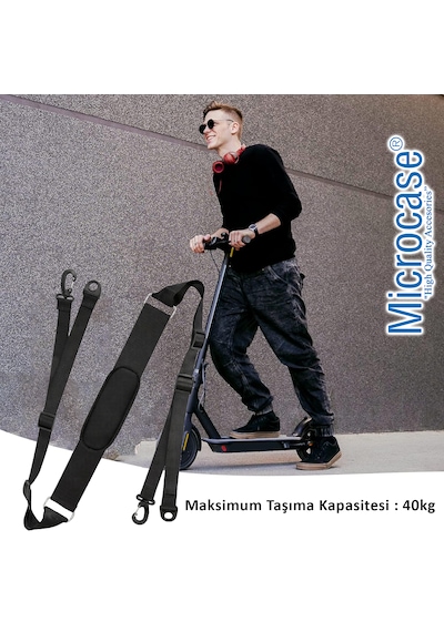 Microcase Ayarlanabilir Scooter Taşıma Askılığı Al5532 Siyah