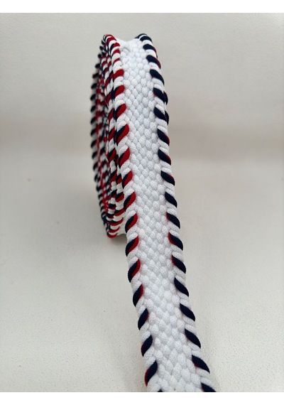 Paşateks 4 Cm Örme Kemer Şerit-1 Metre Çantalarda,kemer Olarak Kullanılmaktadır -beyaz