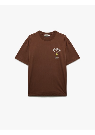 Koton Kısa Kollu Bisiklet Yaka Snoopy Baskılı Lisanslı Tişört Kahverengi 6wal10371ık Kahve Koton Kısa Kollu Bisiklet Yaka Snoopy Baskılı Lisanslı Tişört Kahverengi 6wal10371ık Kahve