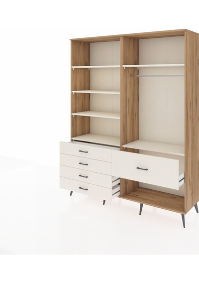 Hyperion Gardrop 6 Raflı 5 Çekmeceli Tek Askılı 176x44x221 Çam-aytaşı Aytaşı Hyperion Gardrop 6 Raflı 5 Çekmeceli Tek Askılı 176x44x221 Çam-aytaşı Aytaşı