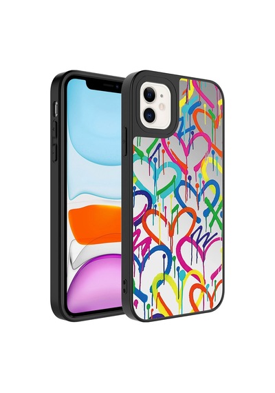 Apple Uyumlu iPhone 12 Kılıf Aynalı Desenli Kamera Korumalı Parlak Zore Mirror Kapak
