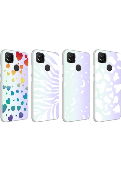 Xiaomi Redmi 9c Kılıf Zore M-blue Desenli Kapak Moon No4