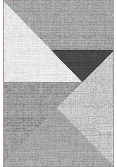 Gri Kaymaz Tabanlı Geometrik Desenli Mutfak Halısı Ar1294n11