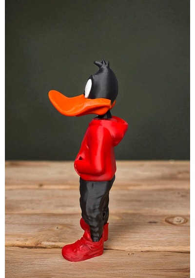 26 Cm 3d Baskı Daffy Duck Figürü, Looney Tunes Figür, Çizgi Film Figürü