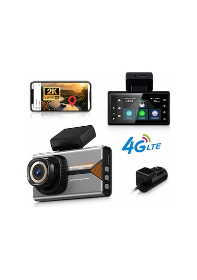 Harvox 2k Pro Akıllı Araç Kamerası - 4g Sım Kartlı, Çift Kameralı, Gps Takip & 24 Saat Park Modu