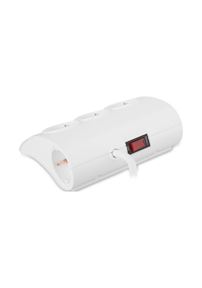 S-Link SPG9-5-15 Akım Koruma ve 2 Adet 2.1A Usb Şarj Soketli 5'li Masaüstü Grup Priz Beyaz