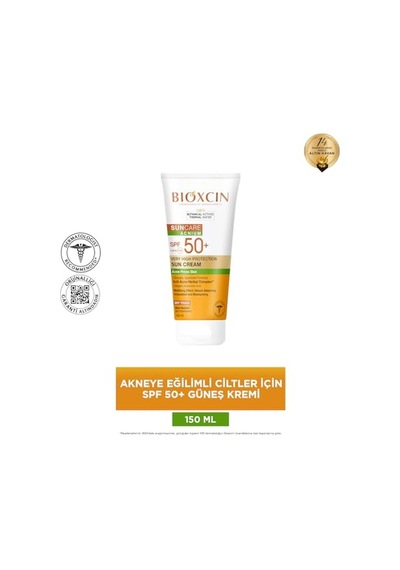Bioxcin Sun Akneye Eğilimli Cilt Güneş Kremi Spf50+ 150 Ml