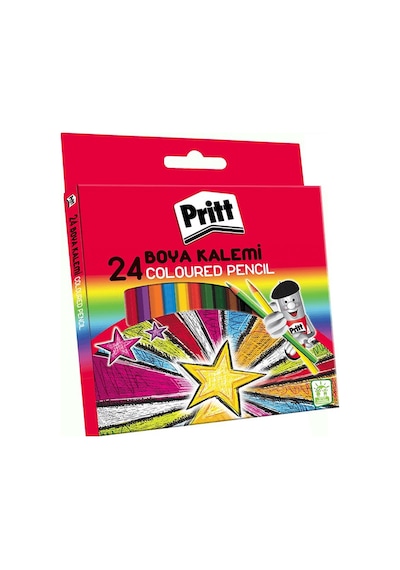 Pritt Kuru Boya Kalemi 24 Renk Karton Kutu