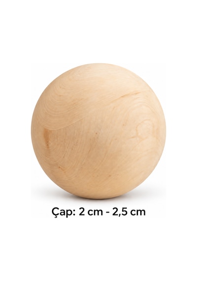 Ahşap Top - Küre 2 Cm - 2,5 Cm Çap Belirtilmemiş
