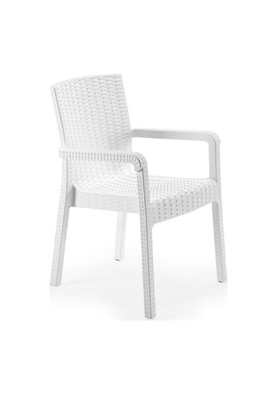 Sy-2527 Royale Hasır Desenli Rattan Bahçe Koltuk Sandalye 4'lü Set Çok Renkli