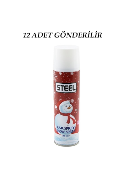 12 Adet Steel Max Kar Spreyi 200ml -