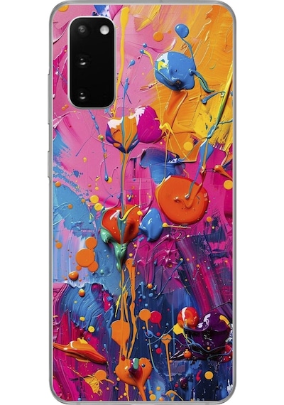 Samsung Galaxy S20 Uyumlu Şeffaf Kılıf Graffiti 3 Tasarımlı