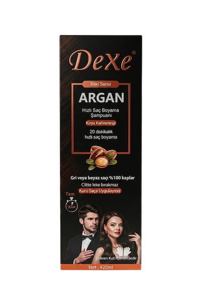 Dexe Koyu Kahve 20 Dakikada Hızlı ve Pratik Saç Boyama Şampuanı 420 ML