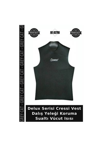 Delux Serisi Cressi Vest Dalış Yeleği Koruma Sualtı Vücut Isısı Çok Renkli