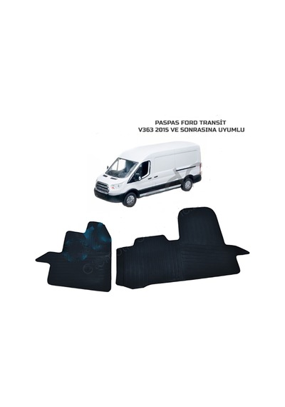 Ford Transit V-363 2014 Sonrası Ford Custom 2012 Sonrası Uyumlu Kauçuk Ön Paspas