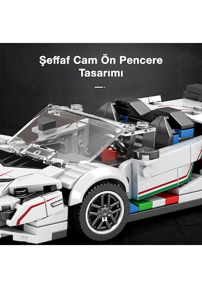 Reobrix Creator 687 Lamborghini Svj Spor Araba Yaratıcı Yapı Blok Seti Building Blocks - 348 Parça