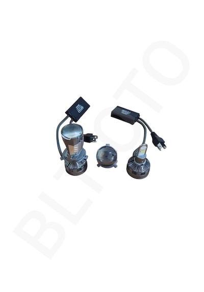 H4 Ultra Mercekli Led Xenon Sökülür Takılır Mercekli 24 Bin Lümen 120w