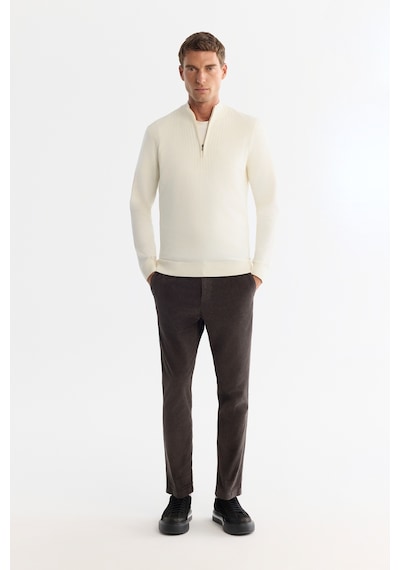 Avva Erkek Antrasit Klasik Bel Kalın Fitilli Kadife Chino Relaxed Fit Pantolon A42y3017