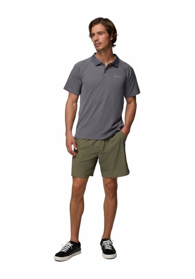 Columbia Alpine Chill Pro Erkek Kısa Kollu Polo Tişört-9245 Koyu Gri