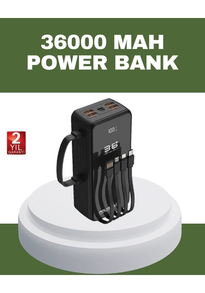 Hızlı Şarj Destekli Powerbank Tüm Cihazlarla Uyumlu Diğer