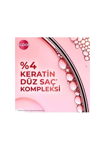 Elidor Saç Kremi 350ml. Keratin Düz Saç %4