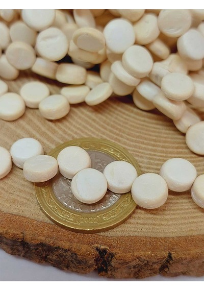 Yasamtohumu Hindistan Cevizi Kabuğu Ahşap Dizi Yassı Kesim 3 8mm 53050 Çok REnkli