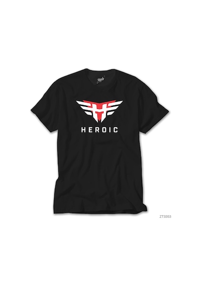 Heroic Siyah Tişört Siyah