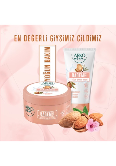 Arko Nem Yoğun Bakım Serisi Hyaluronik,badem Sütü,ekstra Nemlendirici Krem 3x60 Ml