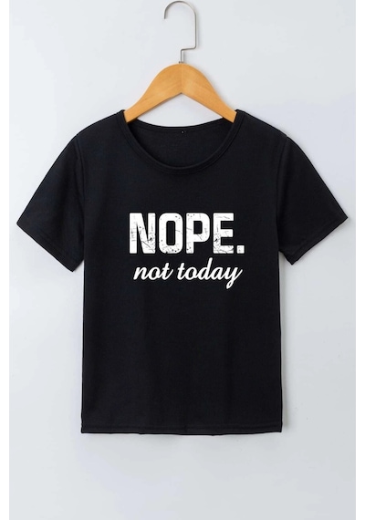 Uyguntarz Çocuk Nope Baskılı Pamuklu Tshirt Siyah