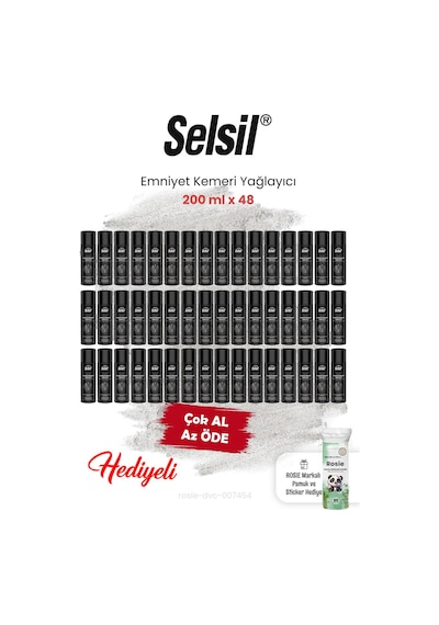 48 'li Selsil Emniyet Kemeri Yağlayıcı 200 Ml Ve Rosıe