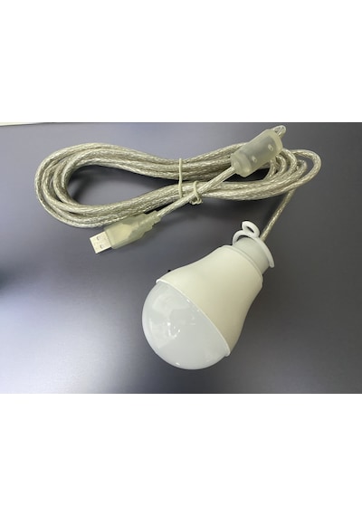 Kamp Lambası 3 Metre Usb Led Ampul Kamp Lambası Mini Kamp Feneri Beyaz
